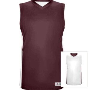 Badger Reversible Basketball Jersey, Maroon/White, Set of 4